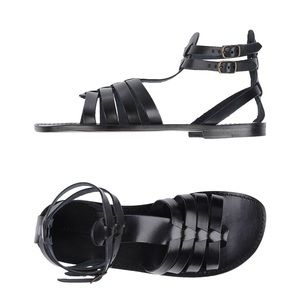 Men’s Black Leather Sandals